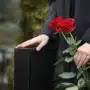 une rose pour un décès